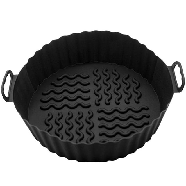 Plateau de Cuisson Wave Texture Binaural Poignée Résistant à la Chaleur Rainure Résistant à l'Huile Conception Plateau en Silicone pour la Cuisine