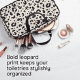 thumbnail image 6 of Conair Leopard Print Weekender Bag, Travel Bag with Luxe Gold-Tone Hardware and Roomy Interior, 6 of 9