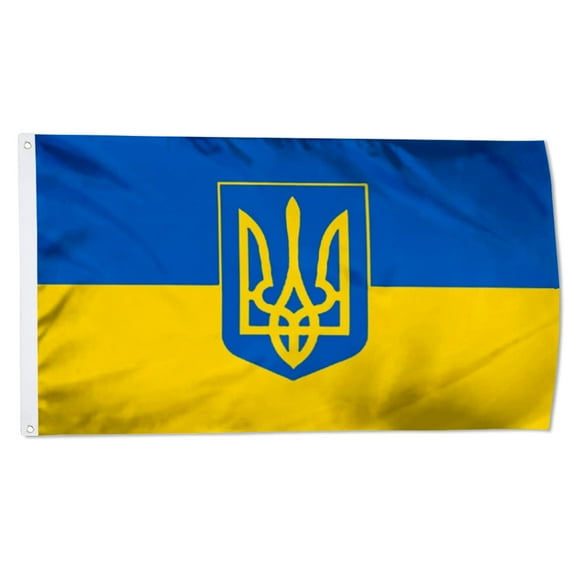 Yanbooch Ukrain State National Flag banner with Grommets Man cave Decor 3x5Feet