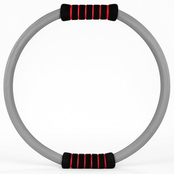 Amber Fight Gear Pilates Ring, 21-Inch Fitness Circle with Dual Foam Handles, Lightweight Toning Ring for Pilates, Yoga, Core Strength & Full-Body Workouts, Durable Non-Slip Resistance Ring