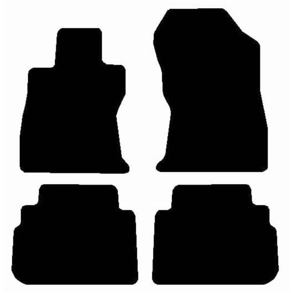 Auto Mats and Accessories 4 Piece Set Custom Carpeted Floor Mats Compatible with 2019-2024 Subaru Forester (Black) Made in the USA