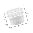 thumbnail image 2 of Vegetable Steamer Rice Cooker- 6.3 Quart Electric Steam Appliance with Timer ..., 2 of 2