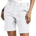 thumbnail image 2 of vigerkar Womens Casual Elastic Waist Wide Leg Shorts Summer Dressy Work Quick Dry Outdoor Shorts with Pockets White, XL, 2 of 5