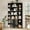 Black, variant on Volkmi Bookshelf and Bookcase with Doors, 6 Tier Double Wide Large Bookshelves, Open Display Shelves, 75'' Tall Bookshelf with Storage Cabinets for Home Office, Living Room, Library,Gray