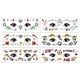 thumbnail image 1 of Tatuajes Temporales BLGTGH de Fútbol Impermeables, 6 Hojas, 1 of 6