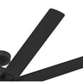 thumbnail image 6 of Hunter 72 inch Outdoor or Indoor Ceiling Fan with LED Light - Black Ceiling Fan with Wall Control, For Patio, Garage, or Porch, Quiet, Standard Mount, 10 Blades - Overton 52618, Matte Black, 6 of 16