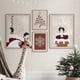 thumbnail image 3 of Pintura en lienzo de Papá Noel para decoración de sala de estar, póster impreso, divertido, Navidad, feliz felicitación, bebida de vacaciones, arte de pared, 2024, 3 of 4