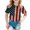 Blue, variant on Gerichy Summer Short T-Shirts for Girls Short Sleeve Tee Summer Crewneck T Shirt for Girls 4th Of July Shirt Girls Tees Toddler Kids USA Flag Independence Day Patriotic Shirt