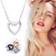 thumbnail image 1 of Fiudx Liquidación de ahorros de verano Collar tonos en forma de corazón de melocotón para pareja, regalo de joyería para el día de San Valentín, 1 of 2
