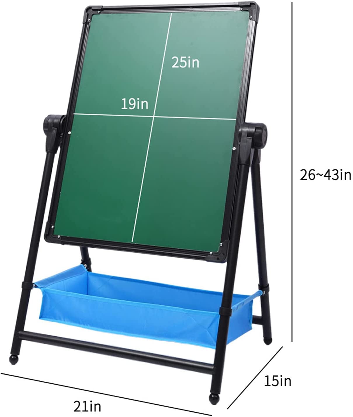 Elk & Bear Double Sided Magnetic Whiteboard Painting Easel for Small Kids and