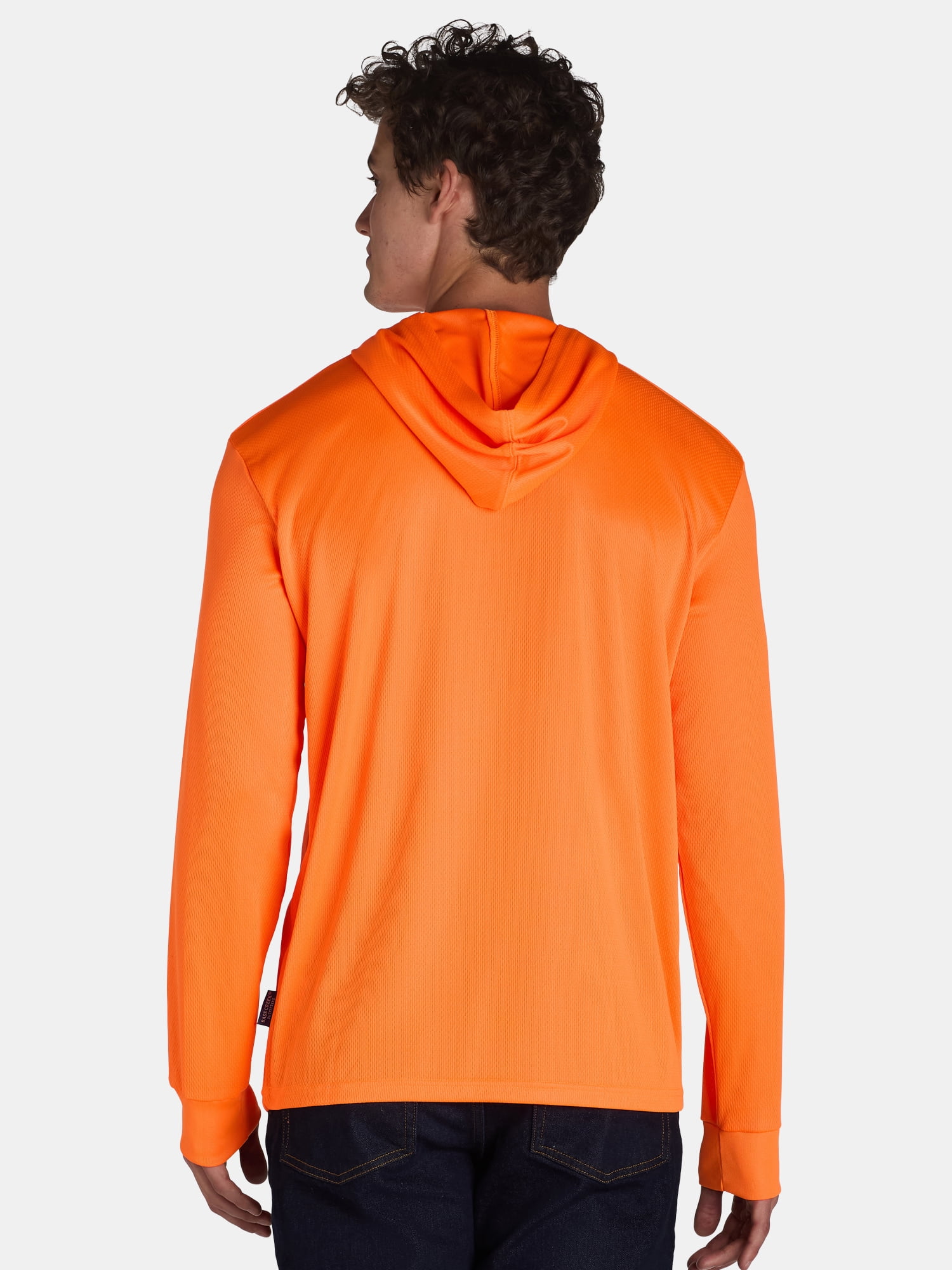 Bass Creek Outfitters Men's Polyester Performance Work Hoodie with Long Sleeves, Sizes M-2XL