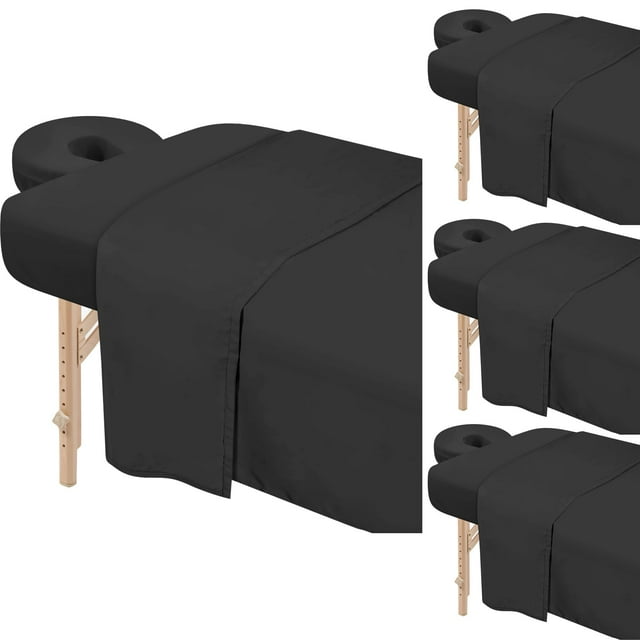 Juego de sábanas para mesa de masaje Bavlesfuire Premium de microfibra x4
