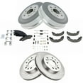 thumbnail image 2 of TRQ Front Ceramic Pad Rotor Rear Drum Shoe & Hardware Kit for GM Pickup Truck BKA19940, 2 of 8
