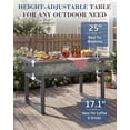 thumbnail image 4 of AECOJOY Ensemble de Mobilier de Patio en Aluminium 7 Pcs, Ensemble de Canapé Sectionnel d'Extérieur 8 Places avec Table Réglable, Bleu, 4 of 8