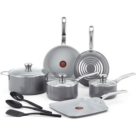 

ZCYH Signature Nonstick Dishwasher Safe Cookware Set Pots and Pans Set 12-Piece Black