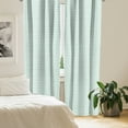 thumbnail image 3 of Ambesonne Pastel 4-Panel Curtains, Wavy Lines White Striped, 56"x95", Almond Green White, 3 of 4