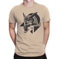 thumbnail image 2 of Geometric Owl Graphic Men's Natural T-Shirt, 2 of 3