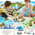 thumbnail image 1 of DPTALR DIY Painted Dinosaur Graffiti Painting Game 44 PCS Set Of Children's Toys, 1 of 9