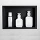 thumbnail image 3 of Injueey Nicho de pared oculto de estilo moderno negro para artículos de tocador de ducha y artículos esenciales para el baño Juegos de accesorios de baño, 3 of 6