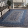 thumbnail image 3 of Safavieh Braided 5'-0" x 8'-0" Hand Woven Rug in Navy / Blue, 3 of 18