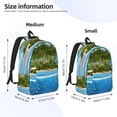 thumbnail image 2 of Xecao Island And Coral Reef for Canvas College Laptop Backpack, a Durable Rucksack for Both Men and Women, ideal for travel, school, and daily use Bag-Medium, 2 of 5