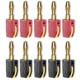 thumbnail image 1 of P10064 10 Conectores Banana de 4 mm, Conexión Rápida de Alta Corriente, Chapados en , 32 A, para Pruebas Eléctricas, 1 of 5