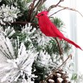 thumbnail image 4 of Navidad rojo falso animal estatua pluma árbol decorativo artesanía prop guirnalda ventana puerta interior exterior decoración de fiesta Inevent HA009132-00B, 4 of 7
