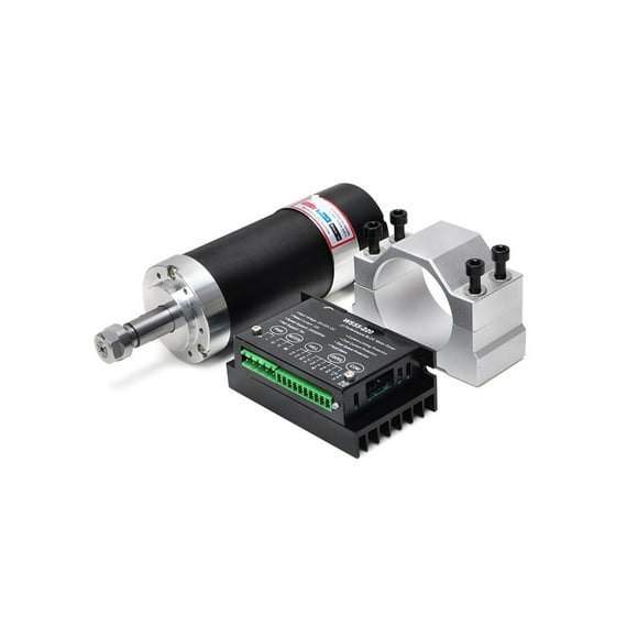 500w ER11 CNC Brushless Spindle Motor 48v DC Spindle Motor with WS55 220 BLDC Driver Spindle Clamp ,Widely Used