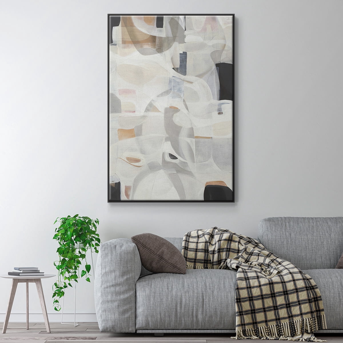 Windswept Framed Premium Gallery Wrapped Canvas - Ready to Hang - 17 x 25 - Black Floating Frame