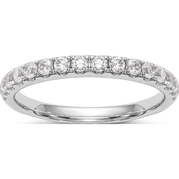 Jewelry by Sweet Pea True Origin 14K White Gold 1/2 carat Lab Grown Diamond VS+ F+ Complete Wedding Band