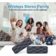 thumbnail image 4 of Altavoz Bluetooth 5,0 resistente al agua, sonido y graves de alta calidad, alcance inalámbrico de 100 pies, altavoz Bluetooth portátil, 4 of 5