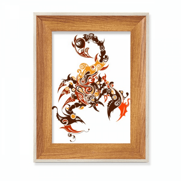 Colorful Scorpion Animal Art Outline Desktop Wooden Photo Frame Display Picture Art Painting Multiple Sets