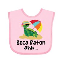 Inktastic Boca Raton Florida Girls Baby Bib