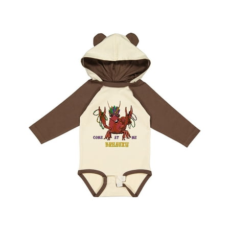 

Inktastic Mardi Gras Come at Me Breaux Crayfish Boys or Girls Long Sleeve Baby Bodysuit