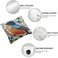 thumbnail image 4 of Nawypu  Throw Pillow Covers Home Decorative Cushion Colorful Spring Animal Retro Flying Red Bird with Flowers Pillow Cases Square Pillocases for Outdoor Bed Sofa White, 4 of 6