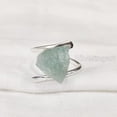 thumbnail image 2 of Natural Aquamarine Ring, Rough Aquamarine Gemstone Ring, March Birthstone, Cross Ring, 925 Sterling Silver, Womens Ring, Christmas, Thanksgiving, Handmade, Statement Jewelry, Raw Gemstone Jewelry, 2 of 5