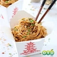 thumbnail image 4 of 15/25/50 piezas de contenedores de comida china para llevar con asa de alambre Pagoda, cajas de fideos desechables para preparación de comidas, 4 of 5