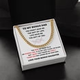 thumbnail image 4 of Cuban Link Chain Gift For Bonus Dad, Cuban Link Chain, Stainless Steel or Yellow Gold, Message Card & Gift Box, 4 of 5