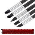 thumbnail image 4 of Uxcell 5pack Clay Sculpting Tool Set, Clay Sculpting Shaper Rubber Tip Shaping Pottery Clay Pen Black, 4 of 5