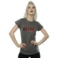 thumbnail image 2 of ACDC T-Shirt en Coton pour Femmes à Logo Brut Usé, 2 of 5