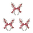 thumbnail image 3 of maskred Cerceau de Cheveux Confortable pour les Filles Profiter à la Mode et Confortable Porter Mignon Rouge + Blanc 3Set, 3 of 6