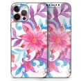 thumbnail image 5 of DesignSkinz Watercolor Fantasy Flowers Full-Body Skin Decal Wrap Cover for iPhone 13 Pro Max, 5 of 9