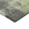 thumbnail image 4 of 5' X 8' Fern Green Gray And Black Abstract Washable Indoor Outdoor Area Rug, 4 of 5