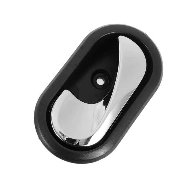 Mango de puerta interior del lado del conductor delantero y del lado del pasajero trasero izquierdo para Renault Logan Duster 2012-2016, mango de puerta interior No.8200733848, tono negro plateado