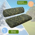 thumbnail image 6 of FUIALDOLG 2PCS Golf Cart Seat Covers, Green Hunting Camo Print Breathable Front and Rear Seat Cushion Cover Fits for Ezgo Club Car Golf Cart Original Regular Seats, No Stapler, 6 of 8
