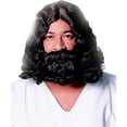 thumbnail image 2 of Costume Culture by Franco 24756-12 Deluxe Jesus Wig & Beard, Brown, 2 of 2