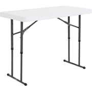 Lifetime Commercial Height Adjustable Folding Utility Table, 4-Foot