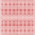 thumbnail image 1 of Ahgly Tapis d'Intérieur Lavable en Machine Carré Transitionnel Rouge Clair Rose, 4 Pieds Carré, 1 of 7