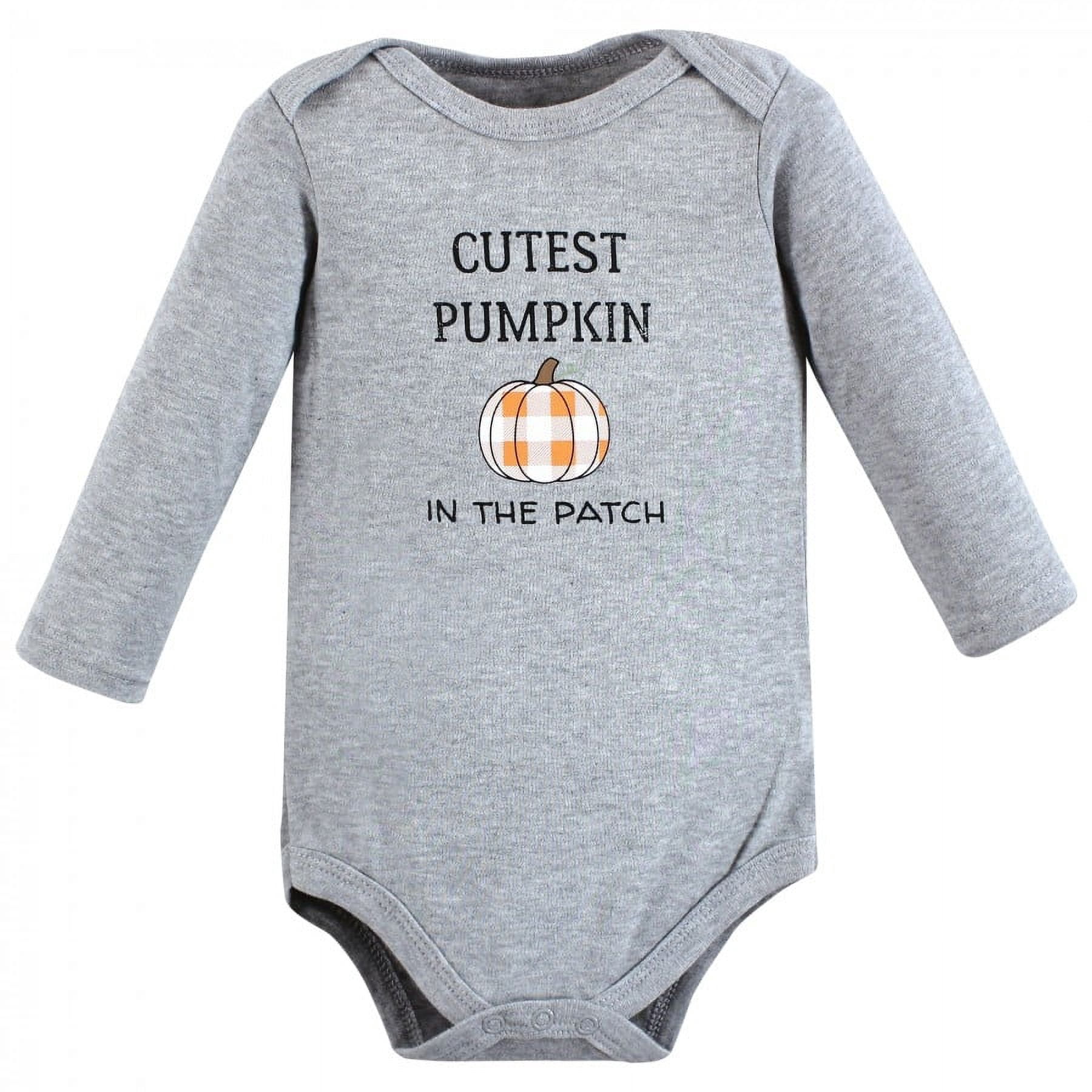 Hudson Baby Cotton Long-Sleeve Bodysuits, 3- Pack, Newborn- 24 Months