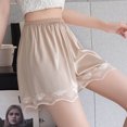 thumbnail image 6 of Htigea Clearance Shorts for Under Dresses Women Anti Chafing Underwear Seamless Boyshorts Panties Lace Under Shorts Coffee,XL, 6 of 7